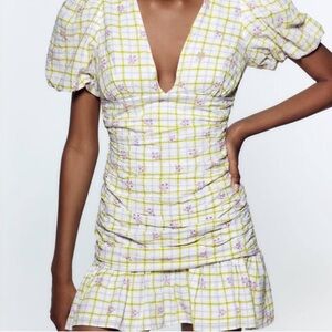 Zara plaid dress